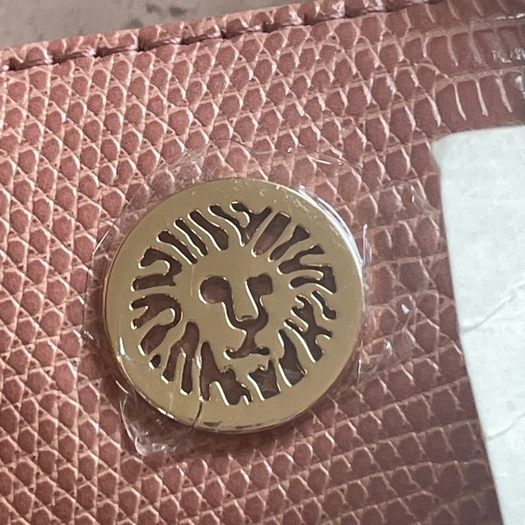 NWT Anne Klein Pink ”Dusty Rose”Mini Crossbody Lizard print Handbag - Picture 4 of 13